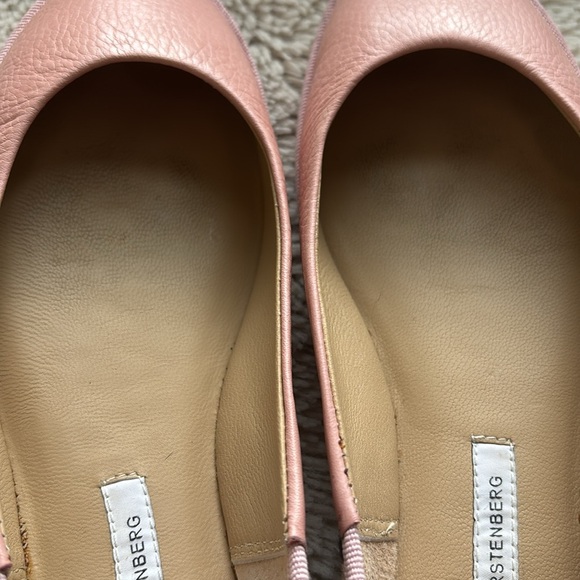 Diane Von Furstenberg Pink Leopard Print Botswana Flats size 8.5 - Picture 4 of 7